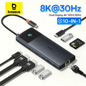 [Com Taxa] Hub USB-C 7-em-1 4K@60Hz HDMI PD100W Baseus