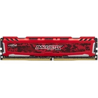 Memória Crucial Ballistix Sport LT, 4GB, 2400MHz, DDR4, CL16, Vermelho | R$110