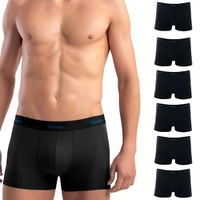 Kit 6 Cuecas Tecnologicas Modal MASH Low Pilling Elástico em Relevo