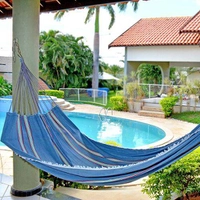 Rede de Dormir Solteiro Listrado - cinza | R$18