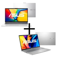 Notebook ASUS Vivobook Go 15 E1504GA-NJ447 Cool Silver + Notebook ASUS Vivobook 15 X1500EA-EJ4239WS Transparent Silver