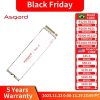Asgard AN4 Disco rígido interno, nova série SSD, GEN4X4, M.2 2280, Pcle 4.0, NVMe, 1TB