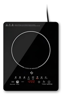 Cooktop De Indução 1 Boca Preto Com Trava De Segurança Painel Touch Screen 127v