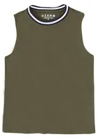 Regata Com Gola Alta De Ribana - Verde Musgo | R$24