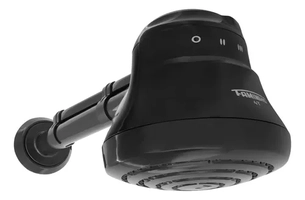 Chuveiro elétrico Fame Ducha Faminho 4T 4215 preto com cano 4t 6800w 220v 