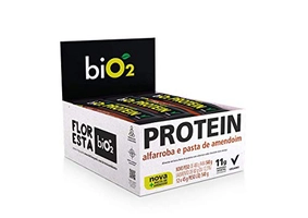 Barra de Proteína Vegana - Alfarroba Bio2; 12 Unidades de 45g