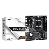 Placa Mãe ASRock A620M-HDV/M.2, Chipset A620, AMD AM5, M-ATX, DDR5, 90-MXBLL0-A0UAYZ