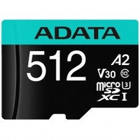 Cartão De Memória Adata Premier Pro MicroSD XC/SDHC UHS-I, 512GB, Classe 10 c/ Adaptador