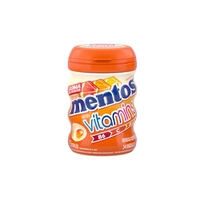 [+Por- R$11] MENTOS Goma De Mascar Sem Açúcar Mentos Vitamins Citrus | Garrafa 48G