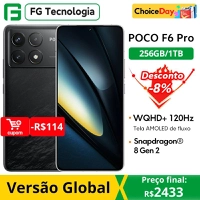[DoBrasil]  Smartphone POCO F6 Pro 6,67" AMOLED 120Hz 5000mAh 120W 512GB / 12gb