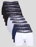 Kit 10 Cuecas Boxer Masculinas de Algodão