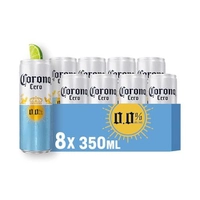 Cerveja sem álcool Corona Cero 350ml c/ 8 latas