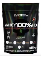 Whey 100% Hd Refil Black Skull 900g Wpc Wpi E Wph Sabor Baunilha