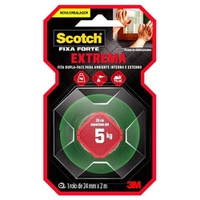 (REC)(Lev 3  Pague R$14,24 cada)Fita Dupla Face 3M Scotch Fixa Forte 24mm x 2m