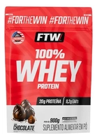 100% Whey Protein Refil 900g Sabor Chocolate - FTW