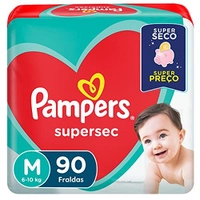 (REC)Fralda Pampers Supersec M - 90 fraldas