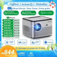 [Enviado do Brasil] Projetor Portátil PG550 Wi-Fi Full HD 1080p com Android, Auto Foco e Espelhamento de Tela, 15000 Lumens