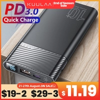 Power Bank Kuulaa 10000 mAh Carregamento Rápido