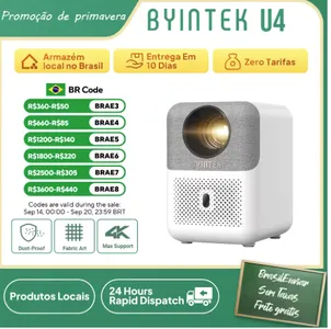 [App | Moedas R$417] Do Brasil, Projetor Byintek U4 Love, 1080p, 300 ANS com auto-foco