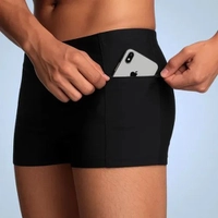Sunga Boxer Masculina com Bolso para Natação