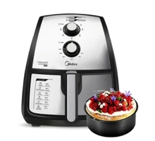 Fritadeira Sem Óleo Elétrica Midea Family Air Fryer 4 Litros + Forma de bolo | R$499