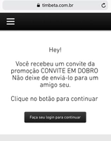 Convite TIM BETA Extra - Promoção Amigo Secreto (Convite extra pra quem é Beta Lab)