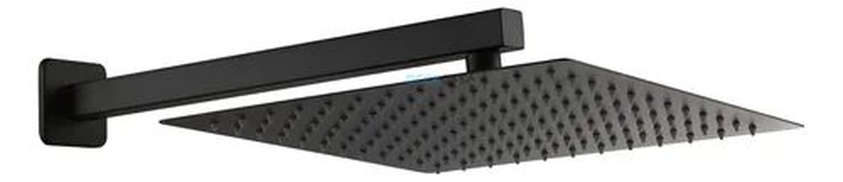 Ducha Externa Inox Slim 30x30 Preto DeckCasa