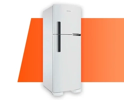Geladeira/Refrigerador Brastemp Duplex 375L BRM44HB - Frost Free, 2 Portas, Compartimento Extrafrio Fresh Zone, Branco,