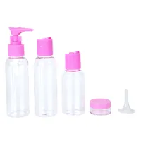 Kit feminino de Viagem Drezzup 5 Peças - Branco e Rosa | R$5