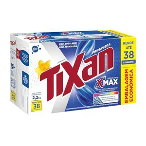 [REC | +POR- | R$ 18,35] Tixan xMax Primavera Lava-Roupas Pó Concentrado - 2,2Kg