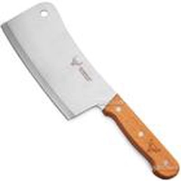 Faca Cutelo Com Furo 10 Polegadas Aço Profissional Cabo De Madeira 