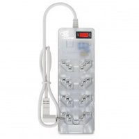 Filtro de Linha DPS ICLAMPER Energia 8 Tomadas, 127/220 volts, LCF, 1,3M, Transparente, Bivolt