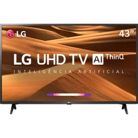 Smart TV LED 43'' LG 43UM7300 UHD 4K ThinQ | R$1.396