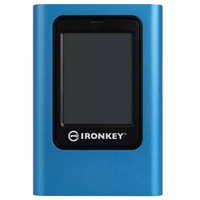 SSD Externo 480 GB Kingston IronKey Vault Privacy 80, Leitura: 250MB/s e Gravação: 250MB/s, USB-C, Azul - IKVP80ES/480G