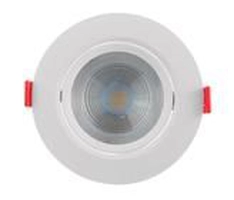 Spot LED Embutir 7W 3000K Luz Quente Redondo
