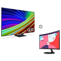 Combo Smart TV QLED 4K 55 55Q65C + Monitor Samsung S36C 24