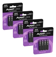 Kit 16 Pilhas Recarregáveis AAA 1000mAh Avant