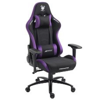 Cadeira Gamer Podcaster, Reclinável, 4D, Preta e Roxa
