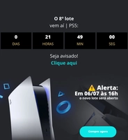 (8 LOTE) Playstation 5 disco shopb - dia 06/07 as 16hrs | R$4465