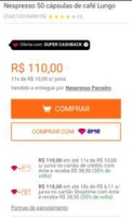 [AME] 50 Cápsulas Nespresso variadas | R$71