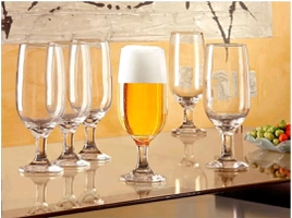 [APP] Conjunto de Taças de Vidro para Cerveja 6 Peças - 300ml Nadir Floripa 7732 | R$29