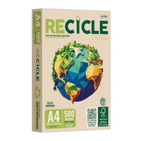 10 Unidades _ Papel A4 75g 500 folhas 100% reciclado (APP)