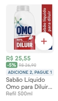 Omo concentrado | Refil - 500ml | Big | Leve 2 pague 1 | R$13 cada