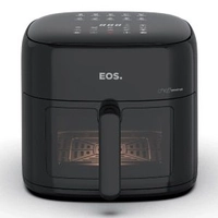 Fritadeira Sem Óleo Air Fryer EOS 6.2 Litros Chef Gourmet Compacta Digital Preto EAF60P 220V