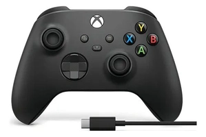 Controle sem fio Xbox Carbon Black preto