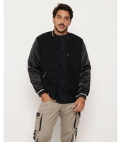 Jaqueta Masculina Bomber Preta