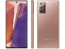 (APP + 10% MAGALUPLAY) Smartphone Samsung Galaxy Note 20 256GB Mystic - Bronze 8GB RAM Tela 6,7” Câm. Tripla + Selfie 10MP