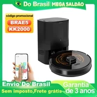 Aspirador robô K30 – Com autovazamento, laser duplo, luz UV, mapeamento multi-pisos, limpeza automática de tapetes e 240 min de autonomia