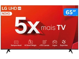 [Com Cashback R$ 2335 ] Smart TV 65" 4K LG Ultra HD 65UT8050 com Processador a5 Ger7 AI Alexa/Chromecast