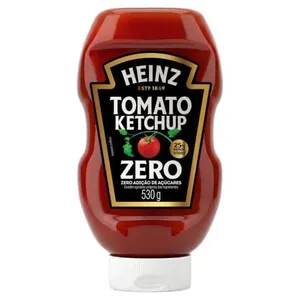 [4unid | +por- | R$ 10,54/cada] Heinz Ketchup Zero Açúcar 530g